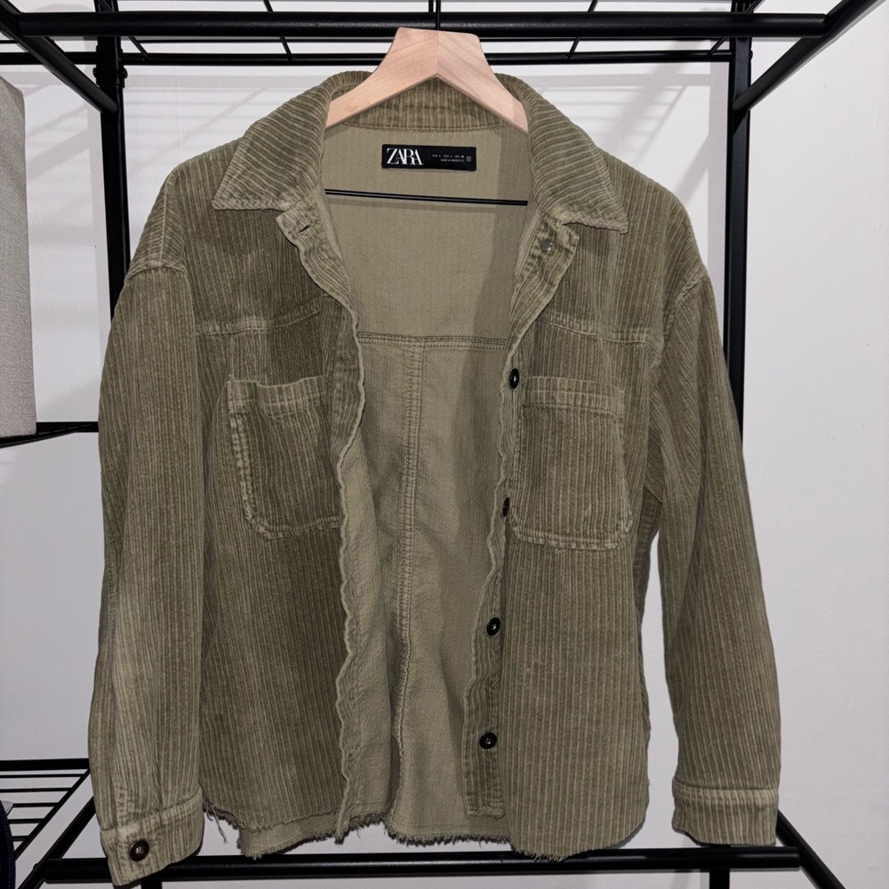 Zara - Corduroy Shirt Jacket